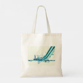 Urban Cityscape Canvas tas (Achterkant)