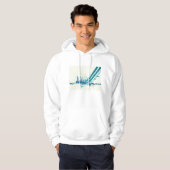 Urban Cityscape Mannen Hoodie (Voorkant volledig)