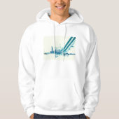 Urban Cityscape Mannen Hoodie (Voorkant)