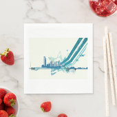 Urban Cityscape Paper Napkins Servet