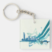 Urban Cityscape Sleutelhanger (Voorkant)
