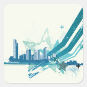 Urban Cityscape Stickers (Voorkant)