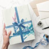 Urban Cityscape Wrapping Paper Cadeaupapier