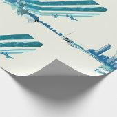 Urban Cityscape Wrapping Paper Cadeaupapier