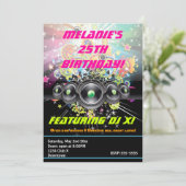 Urban Club Hip Hop Dancing Party Uitnodiging (Staand voorkant)