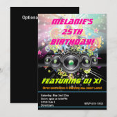 Urban Club Hip Hop Dancing Party Uitnodiging (Voorkant / Achterkant)