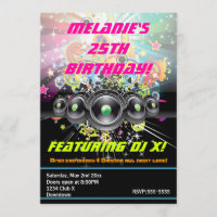 Urban Club Hip Hop Dancing Party Uitnodiging