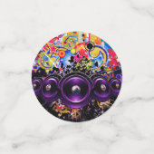 Urban Club Hip Hop DJ Dancing Dance Music Party Confetti (Kleine voorkant)