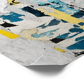 Urban Collage gescheurd papier met citaten Poster (Hoek)