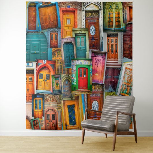 Urban Collage Photography Studio Backdrop Wandkleed (In situ)