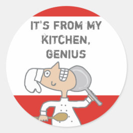 Urban Comic Chef Skillet Koken Gift label Stick...