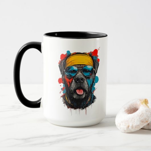 Urban Coole Rottweiler Spattermok Mok (Met donut)