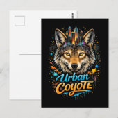 Urban Coyote Briefkaart (Voorkant / Achterkant)