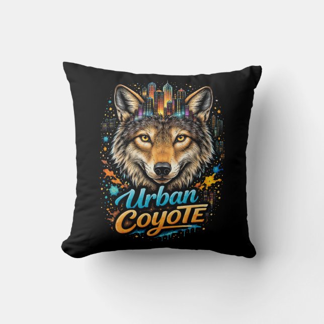 Urban Coyote Kussen (Voorkant)