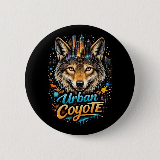 Urban Coyote Ronde Button 5,7 Cm (Voorkant)