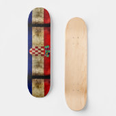 Urban Croatia Grunge Custom Pro Park Board Persoonlijk Skateboard (Voorkant)