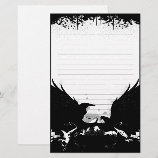 Urban Crow Briefpapier (Voorkant / Achterkant)