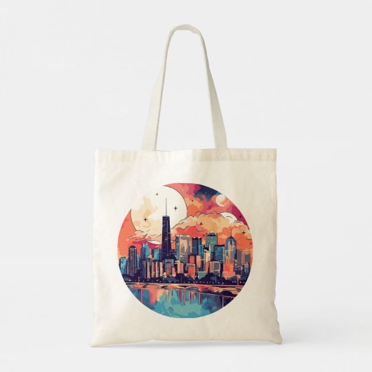 Urban Cyber Fusion Tote Bag (Achterkant)