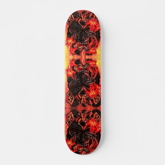 Urban Dark Samurai Flame Element Custom Pro Board Skateboard (Voorkant)