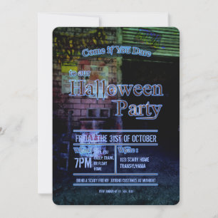 Urban Decay Alley Halloween Party Invitation Kaart