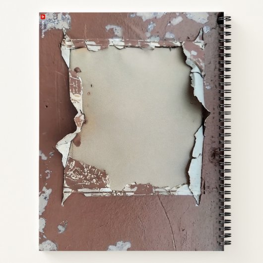 Urban Decay Theme - Grungy Paint Spiral Notitieboe Notitieboek (Achterkant)