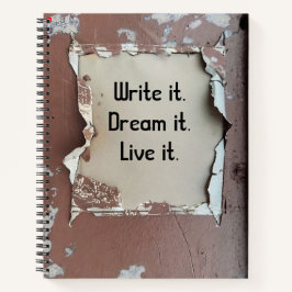 Urban Decay Theme - Grungy Paint Spiral Notitieboe Notitieboek