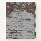Urban Decay Theme - Oude bakstenen, Peeling verf Notitieboek (Achterkant)
