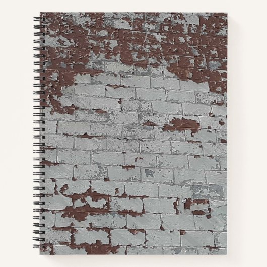 Urban Decay Theme - Oude bakstenen, Peeling verf Notitieboek (Voorkant)