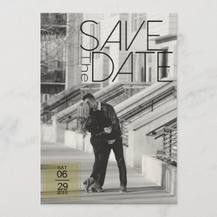 Urban Deco Save the Date   Bruiloft