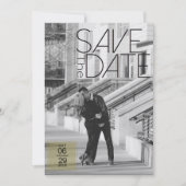 Urban Deco Save the Date | Bruiloft (Voorkant)
