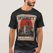 Urban Demolition Industrial Decay Design T-shirt (Voorkant)
