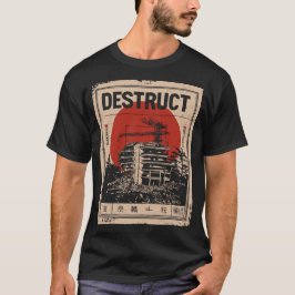 Urban Demolition Industrial Decay Design T-shirt