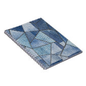 Urban Denim: noodlijdende patchwork ontwerp Notitieboek (Rechterzijde)