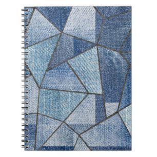 Urban Denim: noodlijdende patchwork ontwerp Notitieboek