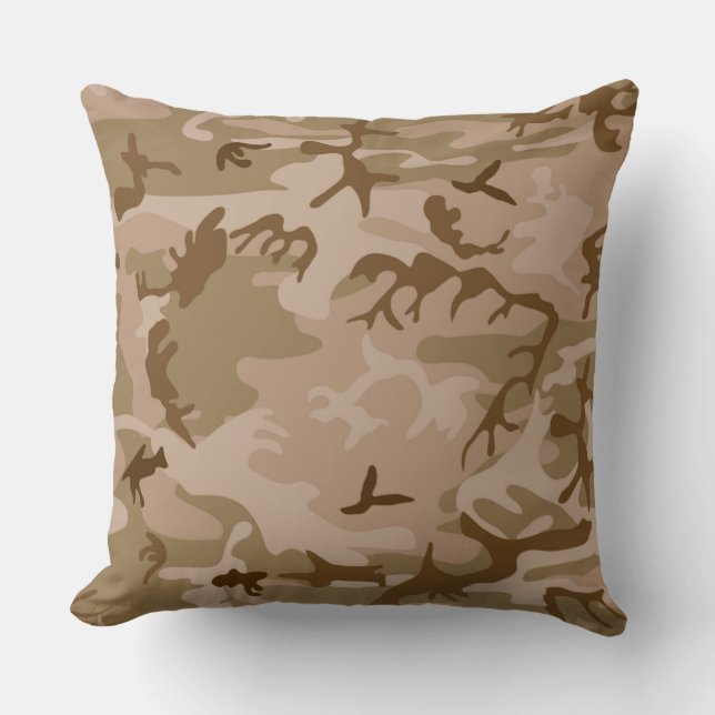 Urban Desert Camouflage Worpillow Kussen (Voorkant)