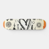 Urban Doodle Heart Skateboard - Edgy Schets (Horizontaal)