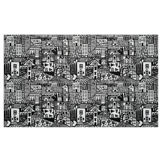 Urban Dream - Black Stof (Fat Quarter)