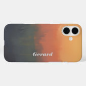 Urban Dreamscape at Sunset – Abstracte stadsgezich Case-Mate iPhone Case (Achterkant (horizontaal))