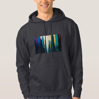 Urban Drip – Abstracte Stadsgezicht T-shirt