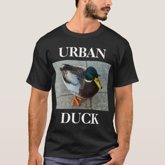 Urban Duck Black T-Shirt (Voorkant)