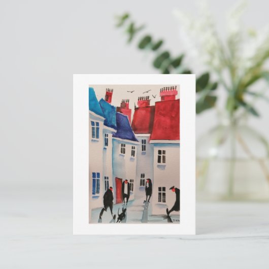 Urban Dwellers Art Briefkaart 8 (Staand voorkant)