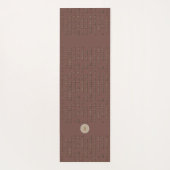 Urban Earthy Industrial Dark Rustic Monogram Yogamat (Achterkant)