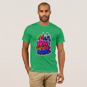 Urban Echo: Graffiti Pulse T-shirt (Voorkant volledig)