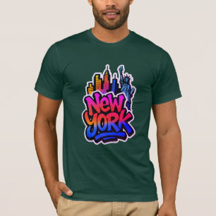 Urban Echo: Graffiti Pulse T-shirt