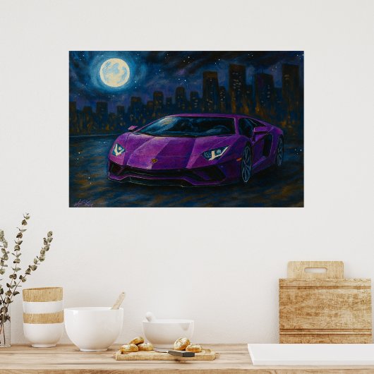 Urban Eclipse Car Poster (Keuken)