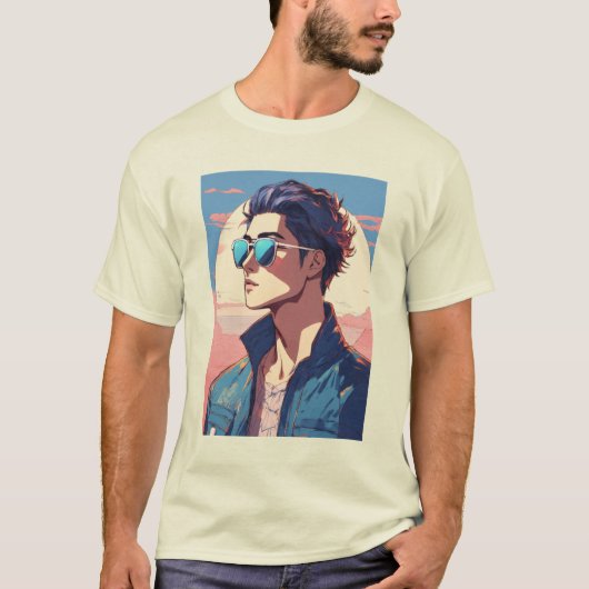 Urban Edge Anime Shades T-shirt (Voorkant)