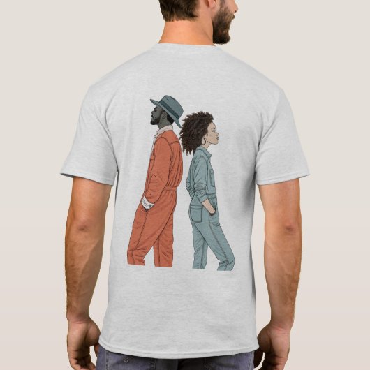 Urban Edge" grafisch T-shirt (Achterkant)