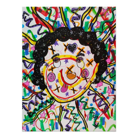 Urban Edgy Abstract Graffiti Poster | Positivity (Voorkant)