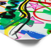 Urban Edgy Abstract Graffiti Poster | Positivity (Hoek)