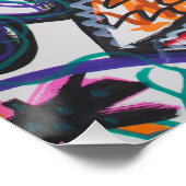 Urban Edgy Abstract Graffiti Poster | Tag Angels (Hoek)